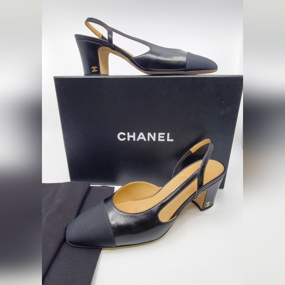 Chanel Slingback Heels
